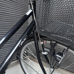 チャイルドシート付き自転車の画像