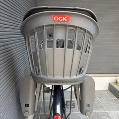 チャイルドシート付き自転車の画像