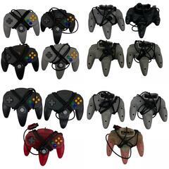 186000 現状品 Nintendo 任天堂 ニンテンドウ Nintendo 64 まとめ売り コントローラ 12点 NUS-001  ACアダプター付き [0000000000711]の画像