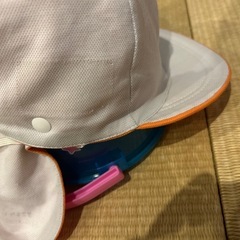 カラー帽　オレンジ　幼稚園の画像