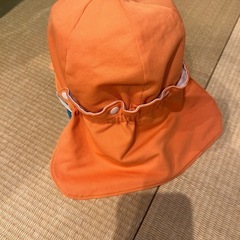 カラー帽　オレンジ　幼稚園の画像