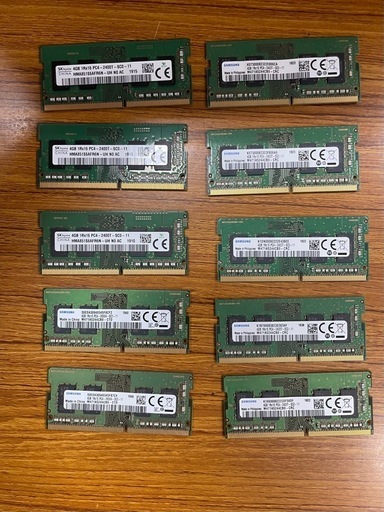 中古4GB DDR4 メモリ 10枚セット