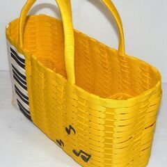 無料配達します🚚美品💖未使用💖音符柄の網かごバッグ💖の画像