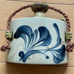 水筒式酒瓶　末吉窯 琉球焼 酒器 陶磁 壺屋焼　壺屋　花器　一輪挿しの画像