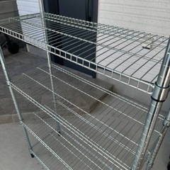 【狛江市】銀ラック　6段　使用問題なし　組立済み　の画像