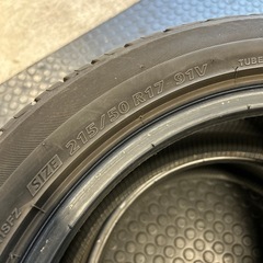 無料です　2021年製　215/50R17 BRIDGESTONE  2本のみ　   まだまだ使えますの画像