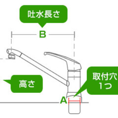 中古 キッチン 混合水栓の画像