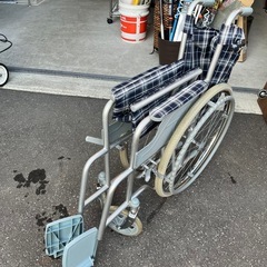 幸和製作所 TacaoF 車椅子 S-21 自走式 24インチ ワイドタイプ 座面高さ44cm 座面幅45cm スチールフレーム　折りたたみ 中古品 ③の画像