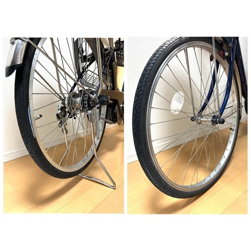 電動自転車　横浜　美品2021年　パナソニック　ビビTX 24インチ　後カゴ付き 電動自転車[美品］パナソニックビビTX 24インチ 後カゴ付き (み