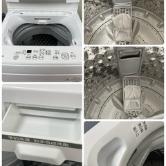 R223 ☀️ TOSHIBA 洗濯機 （洗濯4.5㎏) 21年製 AW-45M9 ⭐ 動作確認済 ⭐ クリーニング済の画像