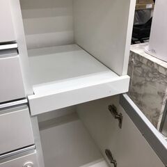 【ジャングルジャングル広陵店】ニトリ　キッチンボード　ホワイトの画像