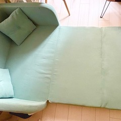 水色 3WAYソファ ファブリックの画像