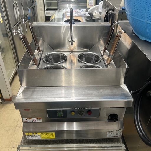 6543 2020年製 マルゼン 電気卓上ゆで麺機 ラーメン釜 4テボ MREK-045T 三相200V