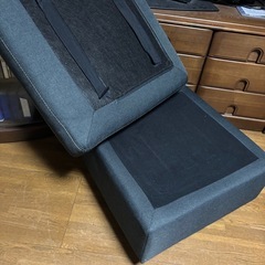 オットマン　クッション部カバー外して洗えます。の画像