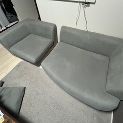 3人掛けソファ(布素材)の画像