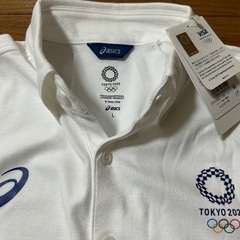 【未使用】アシックス東京2020ポロシャツ　Ｌの画像