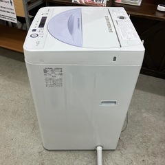 T2509-351 SHARP 洗濯機 ES-GE5A-V 2017年製 動作確認済み 5.5kg キズ汚れ有りの画像