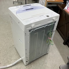 T2509-351 SHARP 洗濯機 ES-GE5A-V 2017年製 動作確認済み 5.5kg キズ汚れ有りの画像