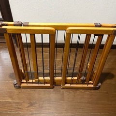  ペット用 木製おくだけドア付ゲート
の画像