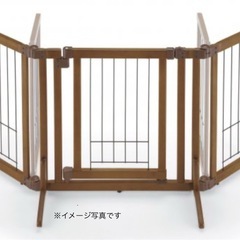  ペット用 木製おくだけドア付ゲート
の画像
