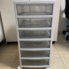 6段オフィスチェスト★キャスター付 の画像