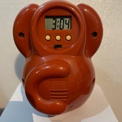おさるさんの目覚まし時計　平成レトロの画像