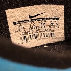 26.5cm サッカー フットサル シューズ 青　NIKE ボンバ2の画像