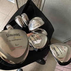 あまり使ってなく綺麗なゴルフクラブ一式セットSPALDINGバッグも付けますの画像