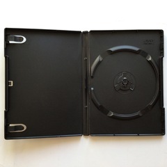 DVDトールケース2枚セット① 黒x1枚 & 白x1枚の画像
