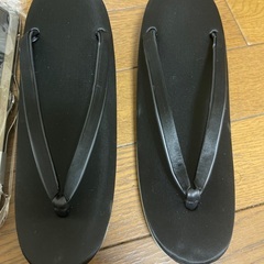 和風サンダルとクラッチ - 新品の画像
