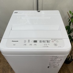 R704 ☀️ ジモティー限定特別価格！2023年製の高年式！ Panasonic 洗濯機（洗濯5.0㎏) NA-F5BE2 ⭐ 動作確認済 ⭐ クリーニング済の画像