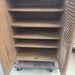 ♬最新入荷商品♬　シューズ収納棚　下駄箱　シューズラック　鏡付き　ダークブラウン　埼玉県和光市　リサイクルショップ　リサイクルケイラック和光店の画像
