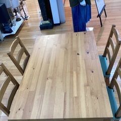 【トレファクマーケット久喜店】IKEA　ダイニング5点セット JOKKMOKKの画像