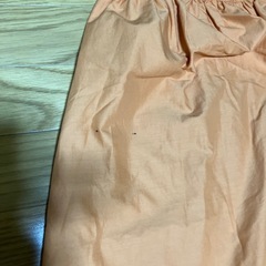 オレンジ　L コットンロングスカート　ゆにユニクロの画像