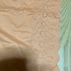 オレンジ　L コットンロングスカート　ゆにユニクロの画像