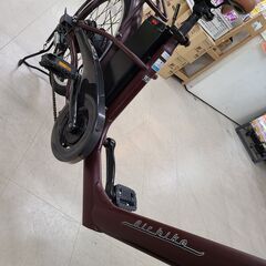 J1533【リユースのサカイ柏店】 電動アシスト自転車　Air Bike　6段変速　オートライト　ブラウン　クリーニング、簡易メンテナンス済み　参考価格72,800円 ★店頭にて試乗可★  中古自転車 　流山市 中古自転車 松戸市 中古自転車 我孫子市 中古自転車 船橋市 中古自転車 守谷市 中古自転車 取手市 中古自転車の画像