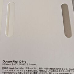 Google Pixel 10 Pro; Procelain; 256 GBの画像