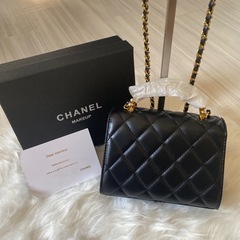 CHANEL 持ち手パール　ショルダーバッグの画像