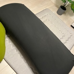 YogiboMaxpremium 黒『ブラック』サポート『グリーン』ラグセットの画像