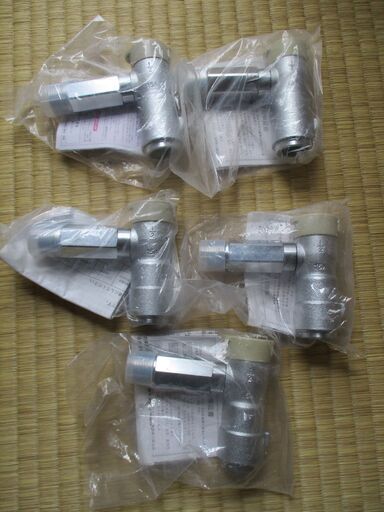 ☆　光陽産業 LPガス用 15A 1/2 ULガス栓 フレキ直接続◆5個セット・プッシュインパクト型