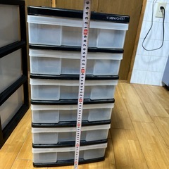 収納ボックス3段、6段の画像