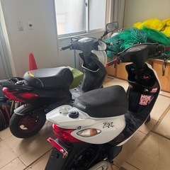 《現在お話し中》2台共引き上げてくれる方優先！YAMAHA jog  取引き早い方優先！実働書類鍵付き！の画像
