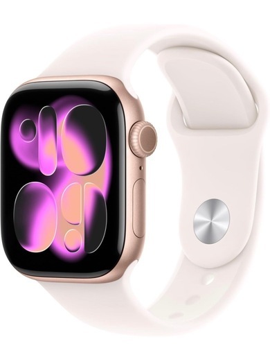 未開封 Apple watch シリーズ11 ローズゴールドアルミニウムケース、ライトブラッシュスポーツバンド