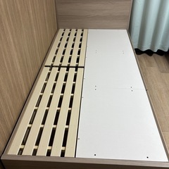 ニトリ 収納付き シングルベッド
の画像