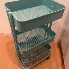 イケア IKEA RASKOG ロースコグ キッチンワゴン 3段 キャスター付き カートの画像