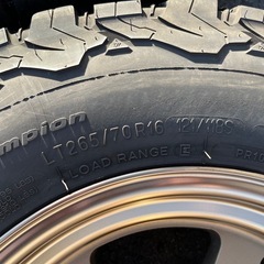 値下げ！RAYS　TE37　16インチ　8J　オフセット0　グッドリッチ　ATタイヤ　265　70　R16の画像