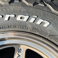 値下げ！RAYS　TE37　16インチ　8J　オフセット0　グッドリッチ　ATタイヤ　265　70　R16の画像