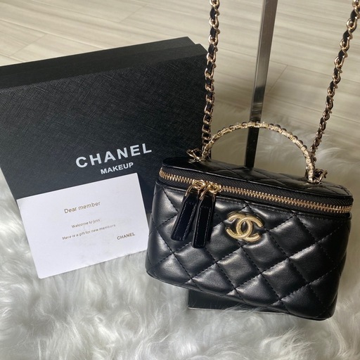 CHANEL 持ち手パール　バニティ　ショルダーバッグ