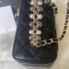 CHANEL 持ち手パール　バニティ　ショルダーバッグの画像
