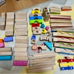 積み木　ビー玉転がしの画像